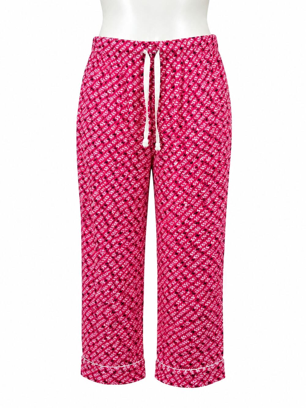 Victoria's Secret Reindeer Pajama Lounge Sleep Pants Pink Holiday Medium